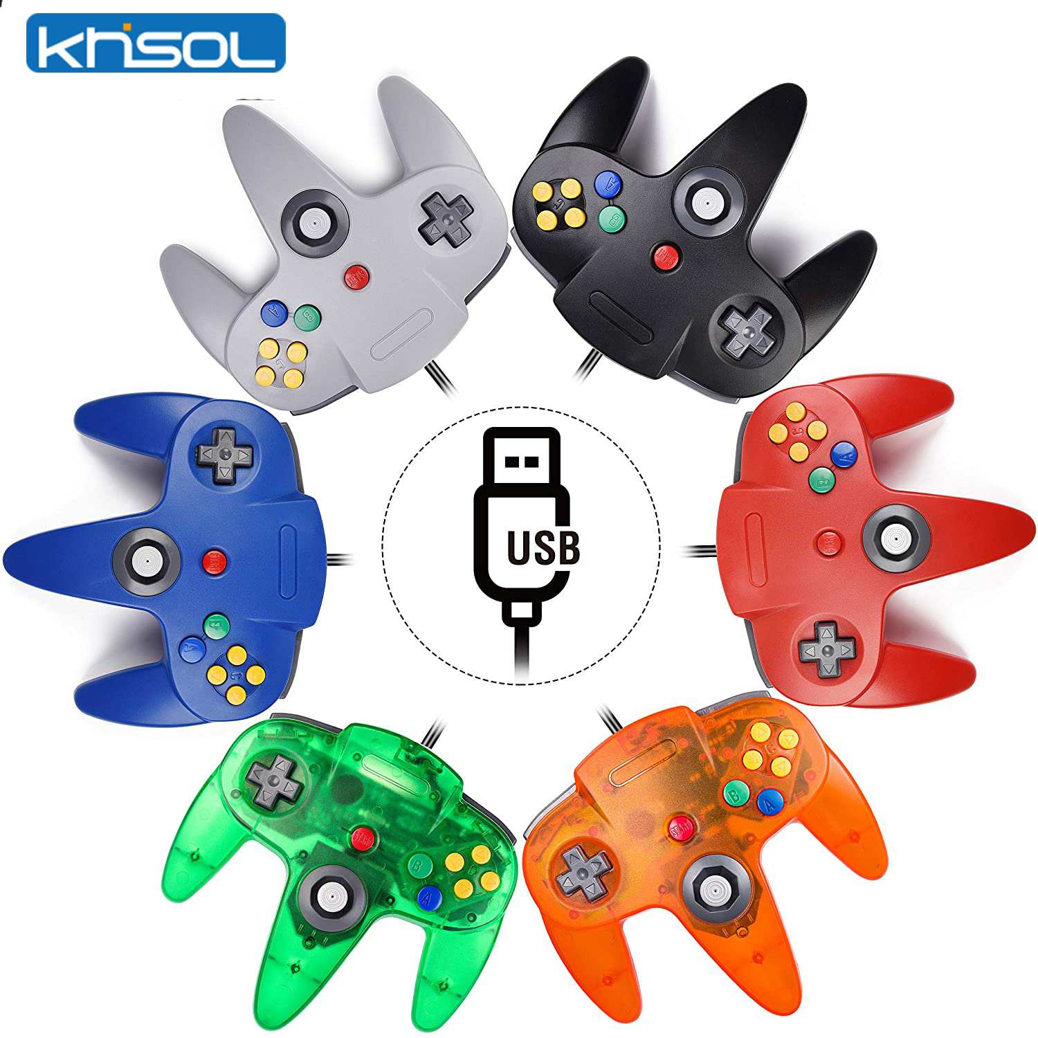 Retro Gaming N64 - Controller N64 Classico USB cablato remoto